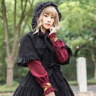 Ruffle Trim Cape