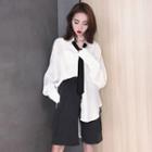 Plain Shirt / Wide Leg Shorts / Plain Tie