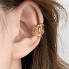 Rhinestone Layered Cuff Earring 1 Pc - As Shown In Figure - One Size
