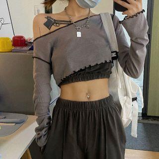 Tube Top / Contrast T-shirt / Pants