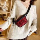 Faux Leather Leopard Belt Bag