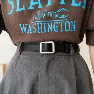 Holeless Faux Leather Belt / Set