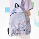 Marshmallow Print Canvas Backpack