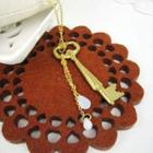 Gold Kingdoms Key Necklace Gold - One Size