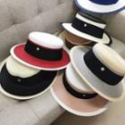 Two Tone Straw Panama Hat