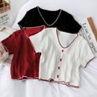 Contrasted Short-sleeve T-shirt