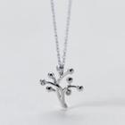 925 Sterling Silver Tree Pendant Necklace
