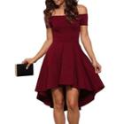 Off Shoulder A-line Dress