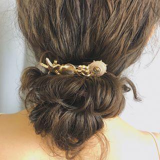 Embossed Metal Hair Clip