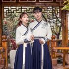 Couple Matching Long-sleeve Hanfu Top / Maxi Skirt / Set