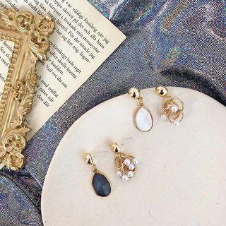 Alloy Faux Pearl & Shell Dangle Earring