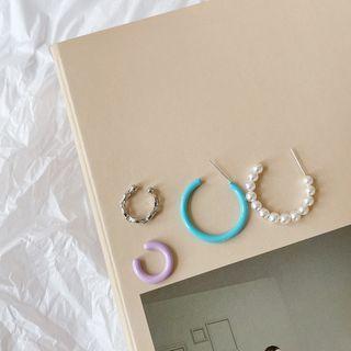 Open Hoop Earring / Ear Cuff / Set