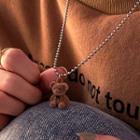 Bear Pendant / Stainless Steel Necklace / Set