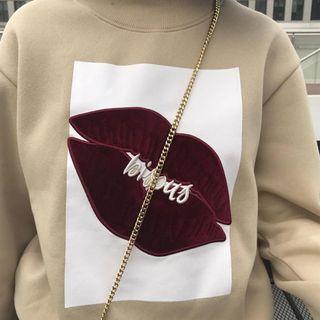 Lips Print Sweatshirt