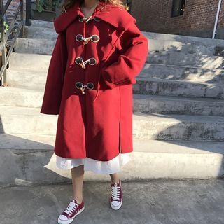 Drawstring Hood Toggle Coat
