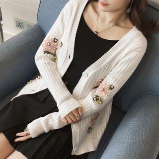 Embellished Floral Cardigan