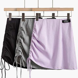 Drawcord Mini Skirt
