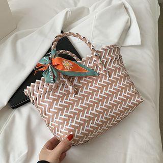 Striped Woven Bag