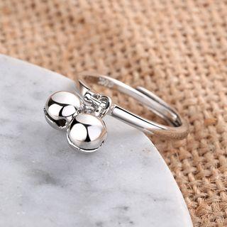 Alloy Bell Open Ring Copper & Platinum Plating - One Size