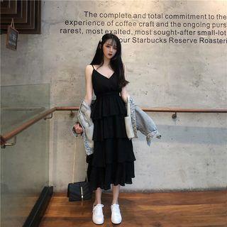 V-neck Spaghetti Strap Dress (various Designs)