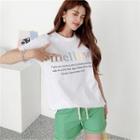 Mellow Letter Boxy-fit T-shirt