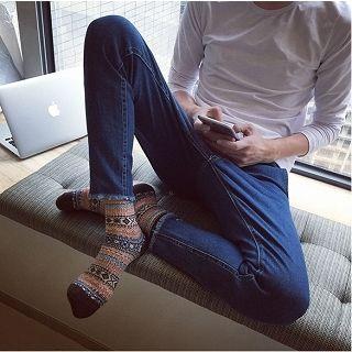 Slim-fit Embroidery Jeans