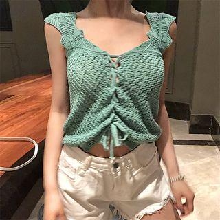Knit Camisole Top Green - One Size