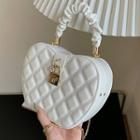 Shirred Top Handle Quilted Crossbody Bag