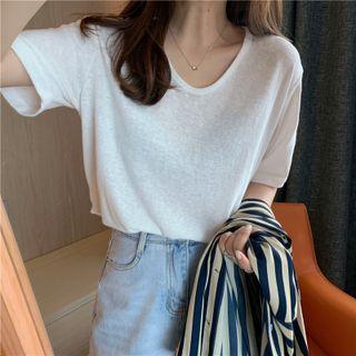 Short-sleeve Plain T-shirt (various Designs)