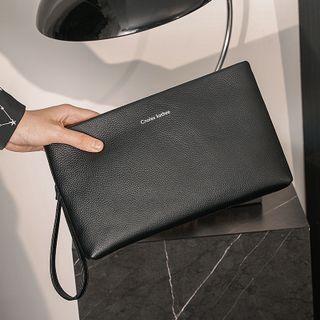 Lettering Clutch Black - One Size
