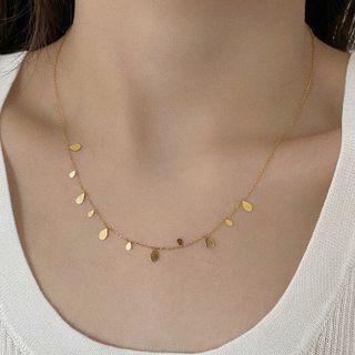 Fringed Stainless Steel Necklace