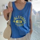 Lettering Tank Top T-shirt