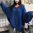 Loose-fit T-shirt / Loose-fit Bubble-sleeved Knit Sweater