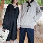 Couple Matching Color Block Hoodie / Midi Hoodie Dress