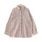 Boxy Stripe Long-sleeve Shirt