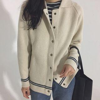 Striped Cardigan Almond - One Size