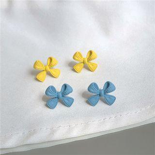 Star Sterling Silver Bow Studs