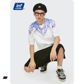 Lightning-print Loose T-shirt