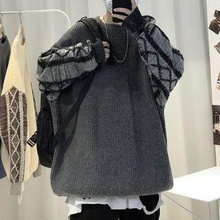 Inset Color-block Sweater