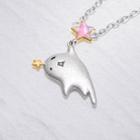 Drippy Cartoon & Star Necklace Gold & Silver - One Size