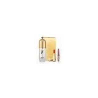 The History Of Whoo - Gongjinhyang Mi Essential Primer Base Set: Essential Primer Base 40ml + Mini Lip Balm (red) + Mini Luxury Lipstick (#25 Coral) 3pcs