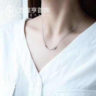 Antlers Necklace 925 Silver - White - One Size