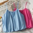 Bubble-hem Loose Camisole Top In 5 Colors