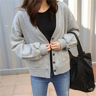 Pocket-detail Cotton Cardigan