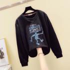 Sequined Cartoon Sweatshirt