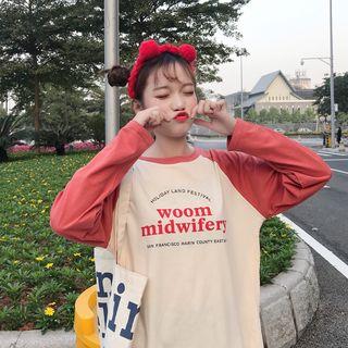 Long-sleeve Letter T-shirt
