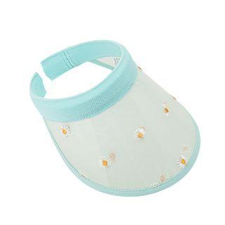 Embroidered Daisy Lace Visor Hat