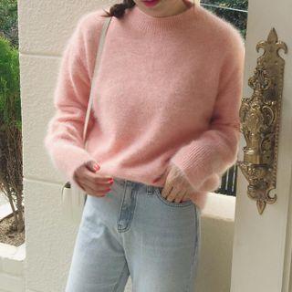 Fluffy Plain Sweater
