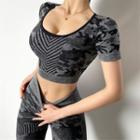 Quick-dry Camouflage Sports Top