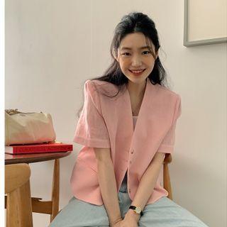 Pastel Tone Linen Jacket